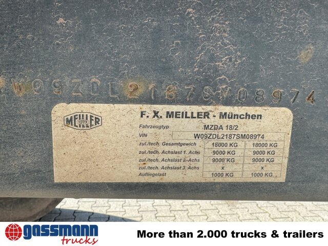 Meiller Meiller MZDA 18/2, geteilte Alu-Bordwände, ca. - Prikolica istovarivača: slika 3 Meiller Meiller MZDA 18/2, geteilte Alu-Bordwände, ca. - Prikolica istovarivača: slika 3