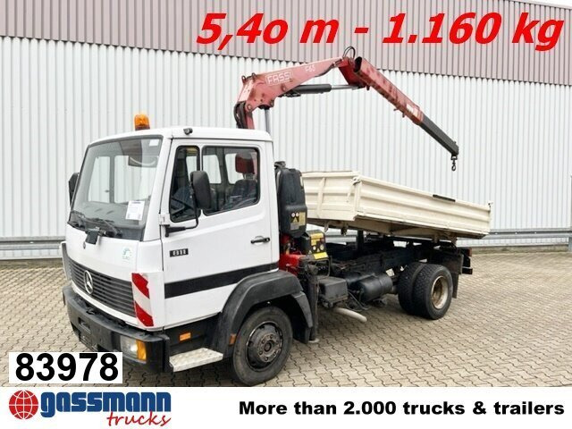 Mercedes-Benz 811 K 4x2 mit Kran Fassi F65A.21 (BJ.2009) - Istovarivač, Kamion sa dizalicom: slika 1 Mercedes-Benz 811 K 4x2 mit Kran Fassi F65A.21 (BJ.2009) - Istovarivač, Kamion sa dizalicom: slika 1