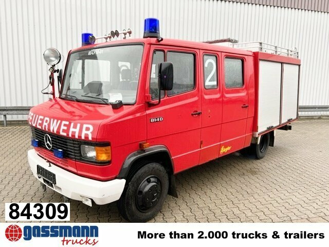 Mercedes-Benz 814 D 4x2 Doka, TLF 8 - Vatrogasni kamion: slika 1 Mercedes-Benz 814 D 4x2 Doka, TLF 8 - Vatrogasni kamion: slika 1