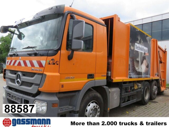Mercedes-Benz Actros 2532/41 L 6x2, EEV, Lenkachse, Haller X2C - Kamion za smeće: slika 1 Mercedes-Benz Actros 2532/41 L 6x2, EEV, Lenkachse, Haller X2C - Kamion za smeće: slika 1