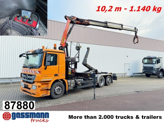 Mercedes-Benz Actros 2541 L 6x2, Lenkachse, Meiller RK 20.65, - Kamion sa hidrauličnom kukom, Kamion sa dizalicom: slika 1 Mercedes-Benz Actros 2541 L 6x2, Lenkachse, Meiller RK 20.65, - Kamion sa hidrauličnom kukom, Kamion sa dizalicom: slika 1