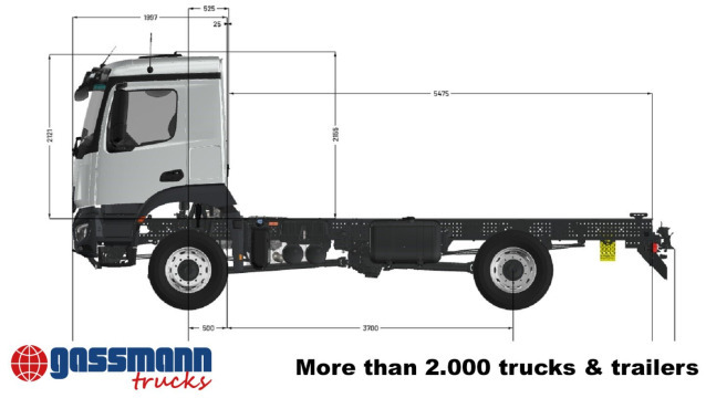Mercedes-Benz Arocs 1827/30 A 4x4, mehrfach vorhanden! - Kamion sa golom šasijom i zatvorenom kabinom: slika 5 Mercedes-Benz Arocs 1827/30 A 4x4, mehrfach vorhanden! - Kamion sa golom šasijom i zatvorenom kabinom: slika 5