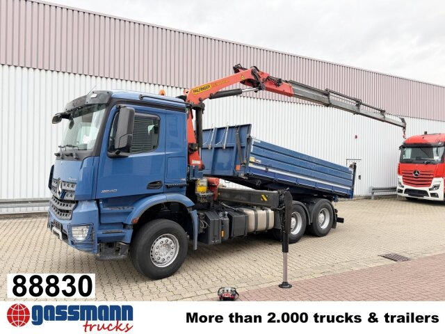Mercedes-Benz Arocs 2640 LK 6x4, Alu-Bordwände, Kran - Istovarivač, Kamion sa dizalicom: slika 1 Mercedes-Benz Arocs 2640 LK 6x4, Alu-Bordwände, Kran - Istovarivač, Kamion sa dizalicom: slika 1