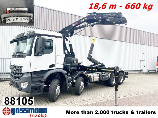 Mercedes-Benz Arocs 4142 B 8x4/4, Grounder, Funk - Kamion sa hidrauličnom kukom, Kamion sa dizalicom: slika 1 Mercedes-Benz Arocs 4142 B 8x4/4, Grounder, Funk - Kamion sa hidrauličnom kukom, Kamion sa dizalicom: slika 1