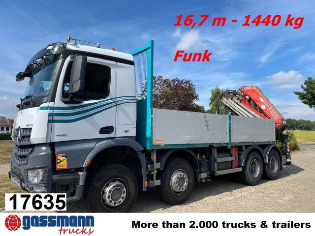 Mercedes-Benz Arocs 4151 K 8x4, Fassi Heckkran F 365 RA. 2.26 - Kamion sa tovarnim sandukom, Kamion sa dizalicom: slika 1 Mercedes-Benz Arocs 4151 K 8x4, Fassi Heckkran F 365 RA. 2.26 - Kamion sa tovarnim sandukom, Kamion sa dizalicom: slika 1