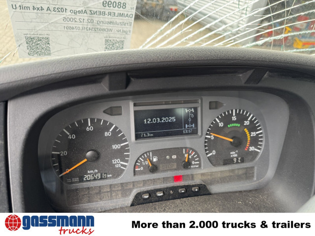 Mercedes-Benz Atego 1023 A 4x4, Einzelbereifung, Heckkran - Kamion sa golom šasijom i zatvorenom kabinom, Kamion sa dizalicom: slika 2 Mercedes-Benz Atego 1023 A 4x4, Einzelbereifung, Heckkran - Kamion sa golom šasijom i zatvorenom kabinom, Kamion sa dizalicom: slika 2