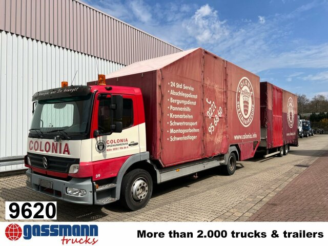 Mercedes-Benz Atego 1223 L 4x2, Kompl. Zug, Lift- & - Kamion sa ceradom: slika 1 Mercedes-Benz Atego 1223 L 4x2, Kompl. Zug, Lift- & - Kamion sa ceradom: slika 1