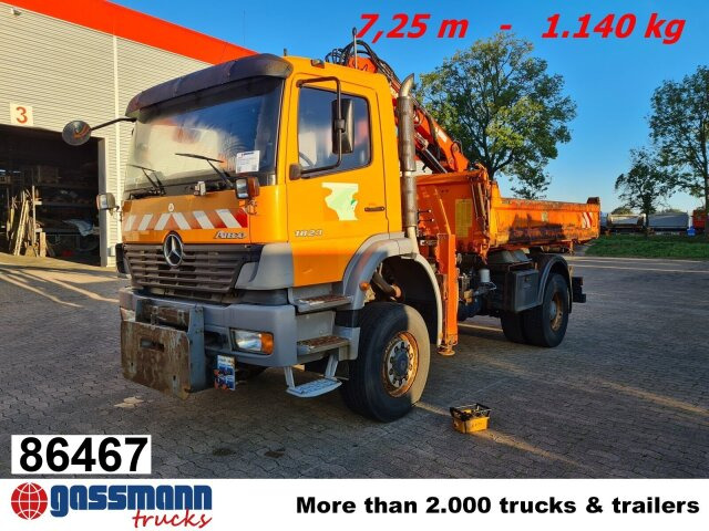 Mercedes-Benz Atego 1823 AK 4x4 mit Kran Atlas 85.2, Funk, - Istovarivač, Kamion sa dizalicom: slika 1 Mercedes-Benz Atego 1823 AK 4x4 mit Kran Atlas 85.2, Funk, - Istovarivač, Kamion sa dizalicom: slika 1