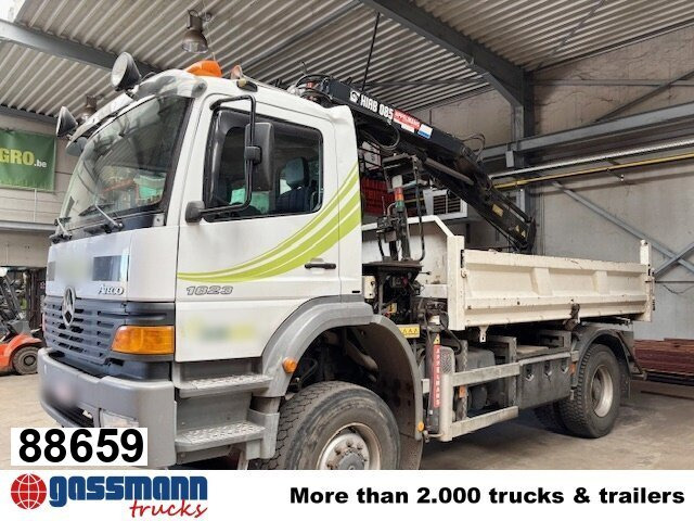 Mercedes-Benz Atego 1823AK 4x4, Kran HIAB, Bordmatik - Istovarivač, Kamion sa dizalicom: slika 1 Mercedes-Benz Atego 1823AK 4x4, Kran HIAB, Bordmatik - Istovarivač, Kamion sa dizalicom: slika 1