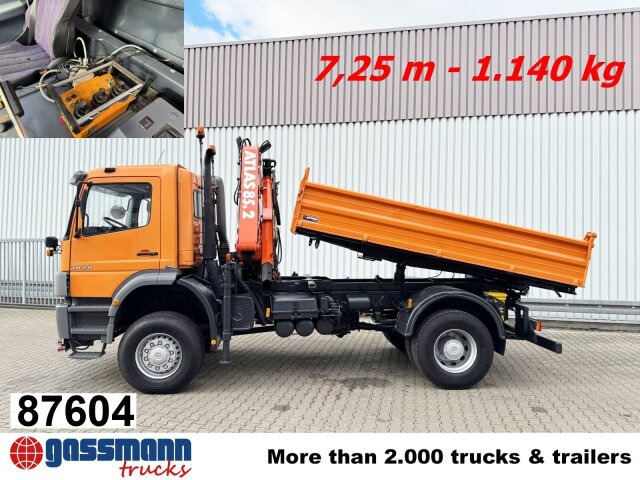 Mercedes-Benz Atego 1828 AK 4x4, Winterdienstausstattung, Kran - Istovarivač, Kamion sa dizalicom: slika 1 Mercedes-Benz Atego 1828 AK 4x4, Winterdienstausstattung, Kran - Istovarivač, Kamion sa dizalicom: slika 1