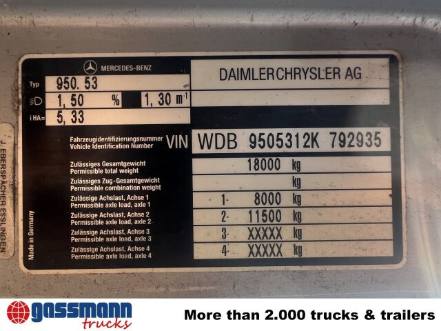 Mercedes-Benz Atego 1828 L 4x2, Rechtslenker, - Kamion sa golom šasijom i zatvorenom kabinom: slika 4 Mercedes-Benz Atego 1828 L 4x2, Rechtslenker, - Kamion sa golom šasijom i zatvorenom kabinom: slika 4