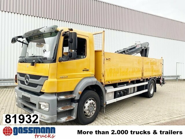 Mercedes-Benz Axor 1833 L 4x2 mit Heckkran Hiab XS 133 K-2 - Kamion sa tovarnim sandukom, Kamion sa dizalicom: slika 1 Mercedes-Benz Axor 1833 L 4x2 mit Heckkran Hiab XS 133 K-2 - Kamion sa tovarnim sandukom, Kamion sa dizalicom: slika 1