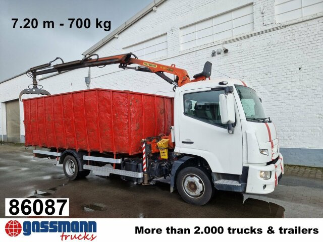 Renault D 180.75 4x2 mit Kran Palfinger PK6001 - Kamion sa tovarnim sandukom, Kamion sa dizalicom: slika 1 Renault D 180.75 4x2 mit Kran Palfinger PK6001 - Kamion sa tovarnim sandukom, Kamion sa dizalicom: slika 1