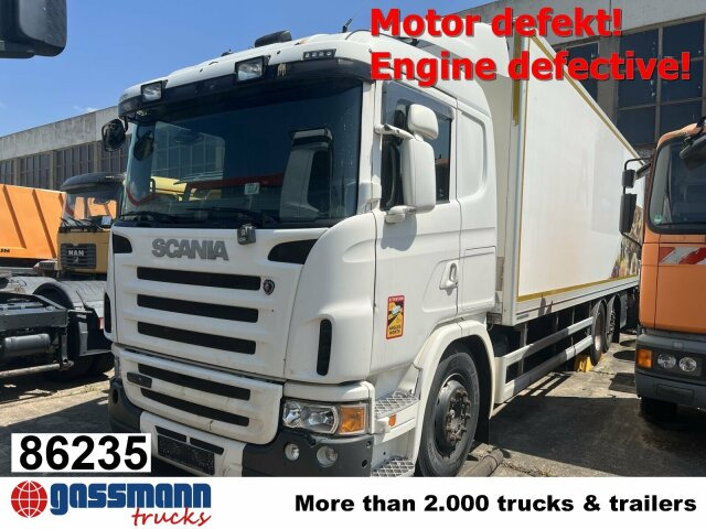 Scania G420 6x2, Liftachse, Hiab LBW, Motor defekt! - Kamion sa zatvorenim sandukom: slika 1 Scania G420 6x2, Liftachse, Hiab LBW, Motor defekt! - Kamion sa zatvorenim sandukom: slika 1