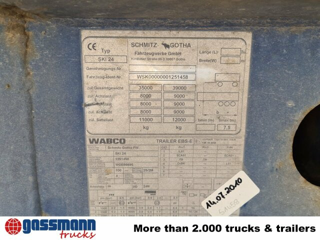 Poluprikolica istovarivača Schmitz Cargobull SKI 24 SL 7.2, Stahl ca. 24m³, 20x VORHANDEN,: slika 13