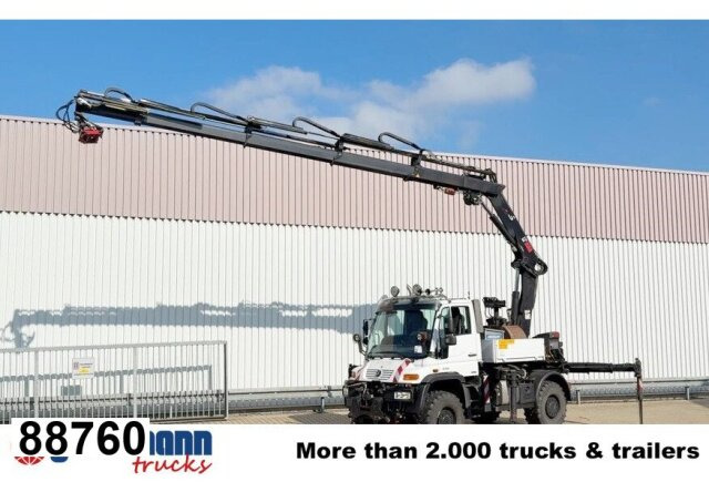 Unimog U400 4x4, Frontzapfwelle, Heckkran Hiab XS - Kamion sa tovarnim sandukom, Kamion sa dizalicom: slika 1 Unimog U400 4x4, Frontzapfwelle, Heckkran Hiab XS - Kamion sa tovarnim sandukom, Kamion sa dizalicom: slika 1