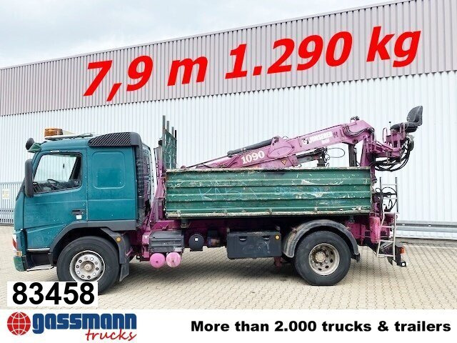 Volvo FM12-420 4x2 mit Heckkran Jonsered 1090, - Istovarivač, Kamion sa dizalicom: slika 1 Volvo FM12-420 4x2 mit Heckkran Jonsered 1090, - Istovarivač, Kamion sa dizalicom: slika 1