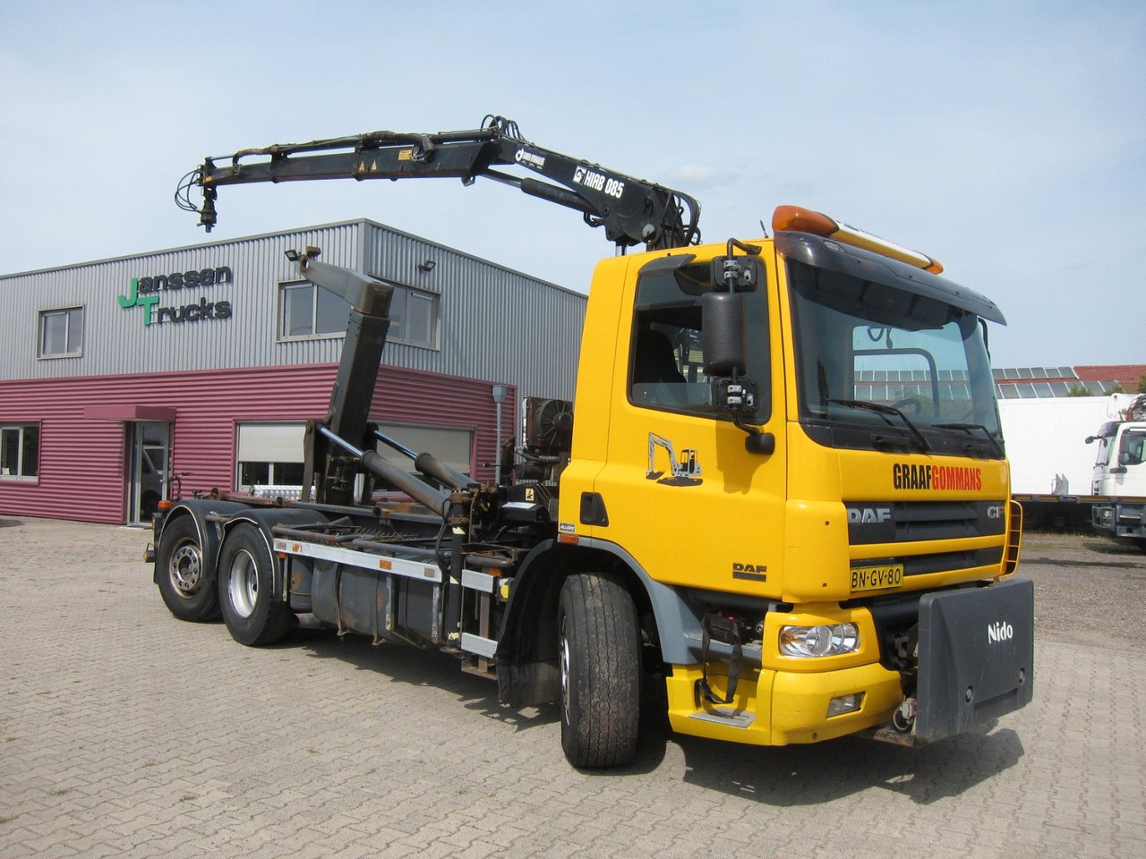 DAF CF 75 310 6X2*4 Hiab Kran Haken Manual Funk E3 - Kamion sa hidrauličnom kukom, Kamion sa dizalicom: slika 1 DAF CF 75 310 6X2*4 Hiab Kran Haken Manual Funk E3 - Kamion sa hidrauličnom kukom, Kamion sa dizalicom: slika 1