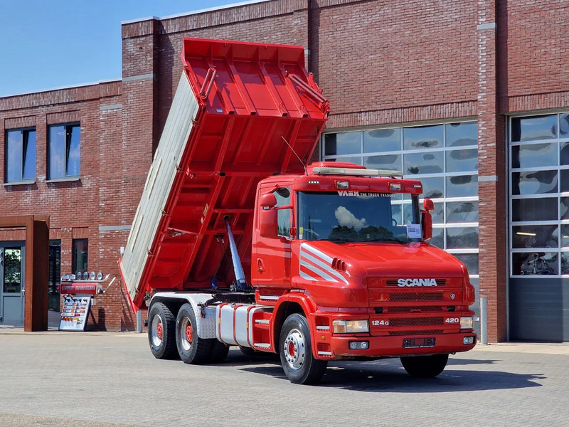 Scania T124-420 6x4 - Tipper - Retarder - Full steel - HUB Reduction - Manual gearbox - Istovarivač: slika 1 Scania T124-420 6x4 - Tipper - Retarder - Full steel - HUB Reduction - Manual gearbox - Istovarivač: slika 1
