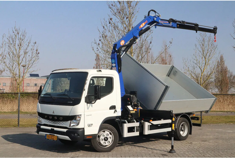 FUSO Canter 7C18 | 4X2 | 3-WAY TIPPER | PM 6.5 KRAN /CRANE - Dostavno vozilo istovarivač: slika 1 FUSO Canter 7C18 | 4X2 | 3-WAY TIPPER | PM 6.5 KRAN /CRANE - Dostavno vozilo istovarivač: slika 1