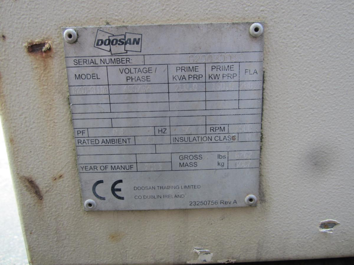 Doosan G200 - Set generatora: slika 4 Doosan G200 - Set generatora: slika 4
