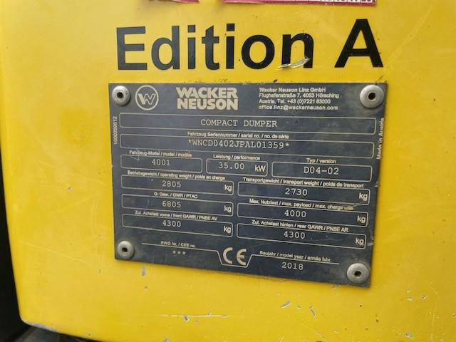 Zglobni kiper Wacker Neuson 4001: slika 9