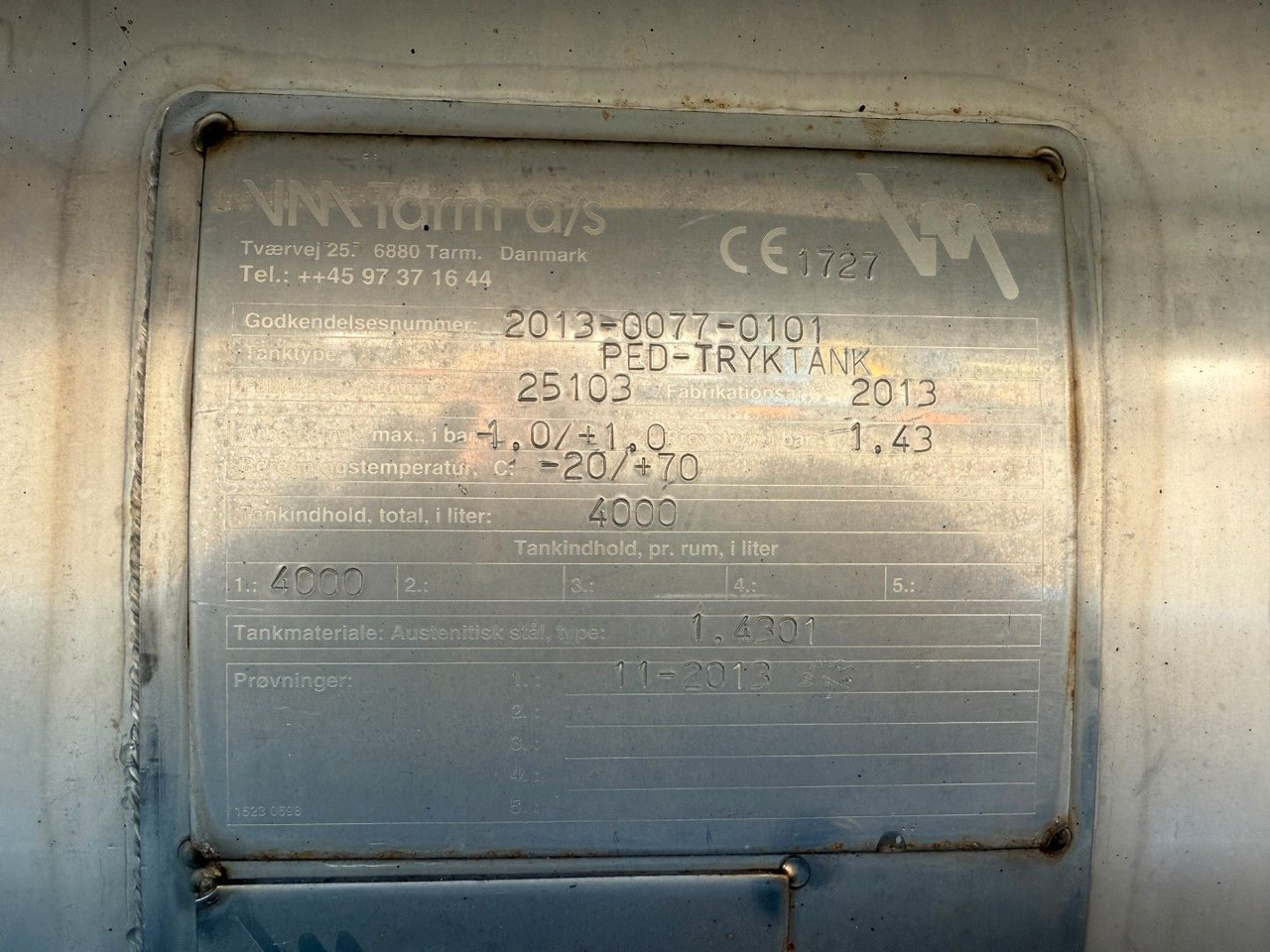 MAN TGM 14.250 VM-Tarm Stainless Steel 5600 l. Kombi - Vakuumska cisterna: slika 5 MAN TGM 14.250 VM-Tarm Stainless Steel 5600 l. Kombi - Vakuumska cisterna: slika 5