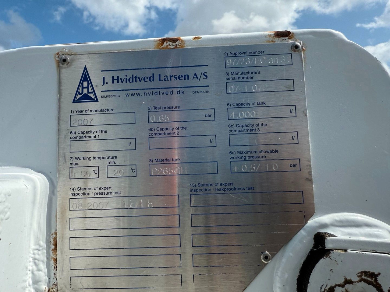 Vakuumska cisterna Mercedes-Benz Atego 1323 RHD Euro 6 Hvidtved Larsen Cityflex: slika 9