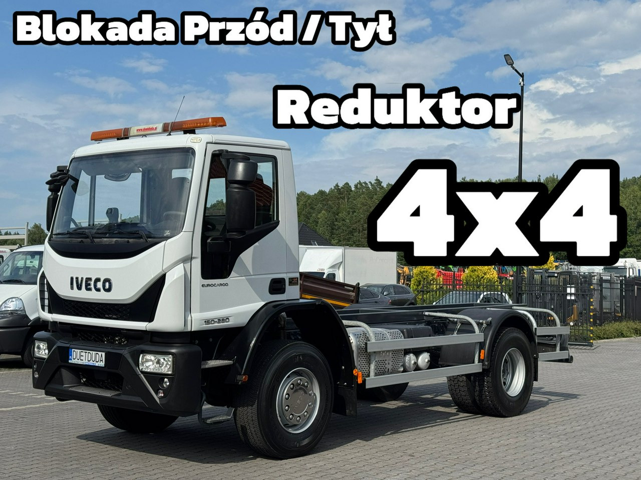 Iveco Eurocargo 150-280 Rama 550cm Napęd 4x4 Reduktor + Blokady - Kamion sa golom šasijom i zatvorenom kabinom: slika 1 Iveco Eurocargo 150-280 Rama 550cm Napęd 4x4 Reduktor + Blokady - Kamion sa golom šasijom i zatvorenom kabinom: slika 1