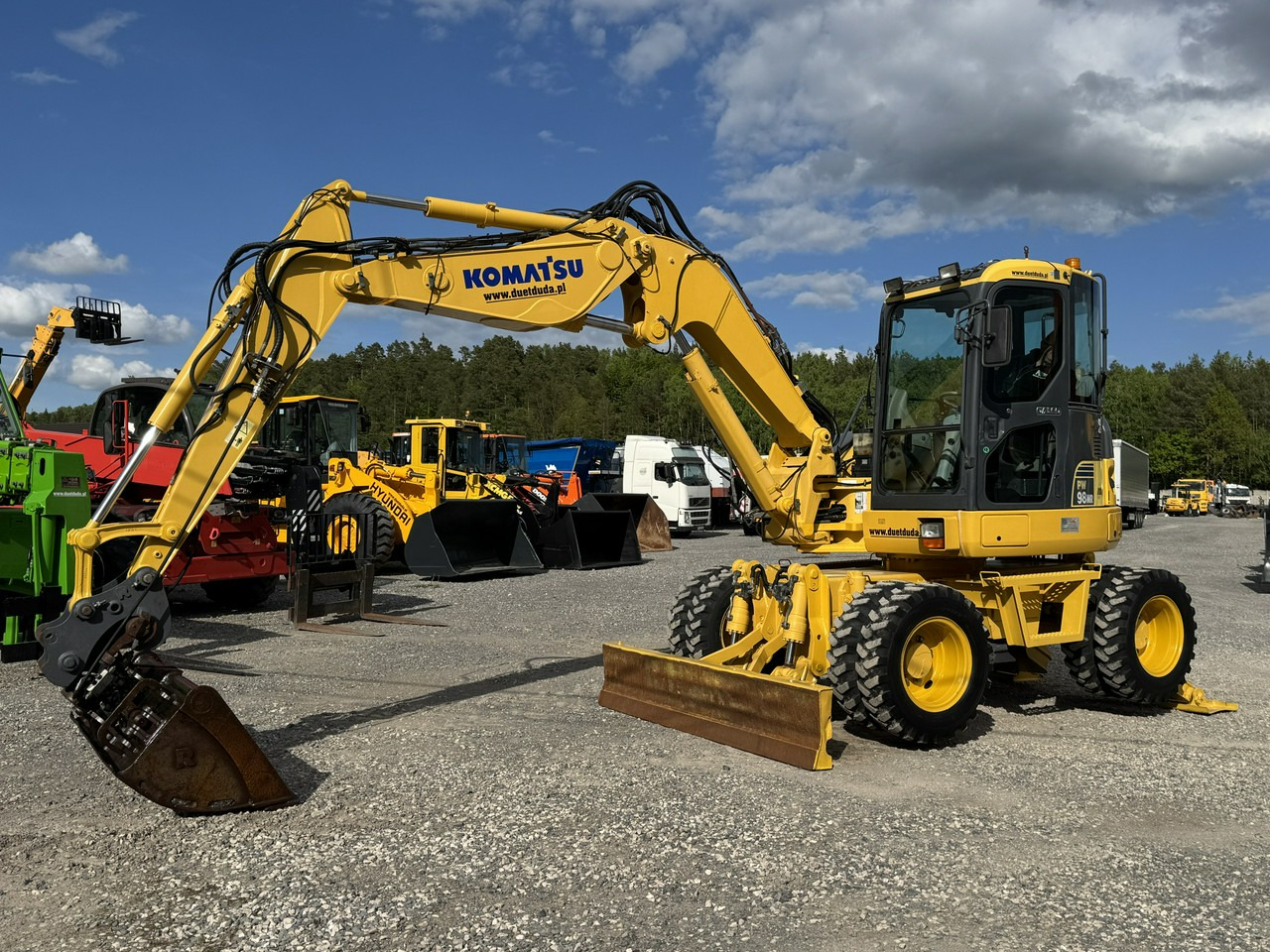 Komatsu PW 98 MR 8 Pług + Podpory 10ton Szybkozłącze - Bager točkaš: slika 1 Komatsu PW 98 MR 8 Pług + Podpory 10ton Szybkozłącze - Bager točkaš: slika 1