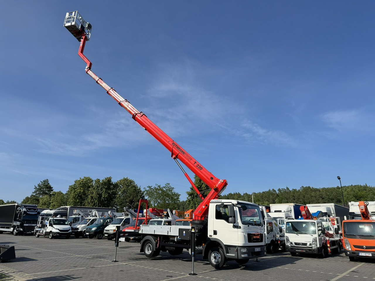 MAN TGL 7.150 Zwyżka Ruthmann T330 33-Metry DMC 7500KG 21m w Bok - Vazdušna platforma montirana na kamion: slika 1 MAN TGL 7.150 Zwyżka Ruthmann T330 33-Metry DMC 7500KG 21m w Bok - Vazdušna platforma montirana na kamion: slika 1