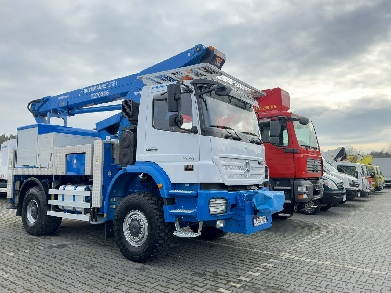 Mercedes AXOR 1829 4x4 Zwyżka RUTHMANN STEIGER T270S16 Podnośnik Koszowy - Vazdušna platforma montirana na kamion: slika 1 Mercedes AXOR 1829 4x4 Zwyżka RUTHMANN STEIGER T270S16 Podnośnik Koszowy - Vazdušna platforma montirana na kamion: slika 1