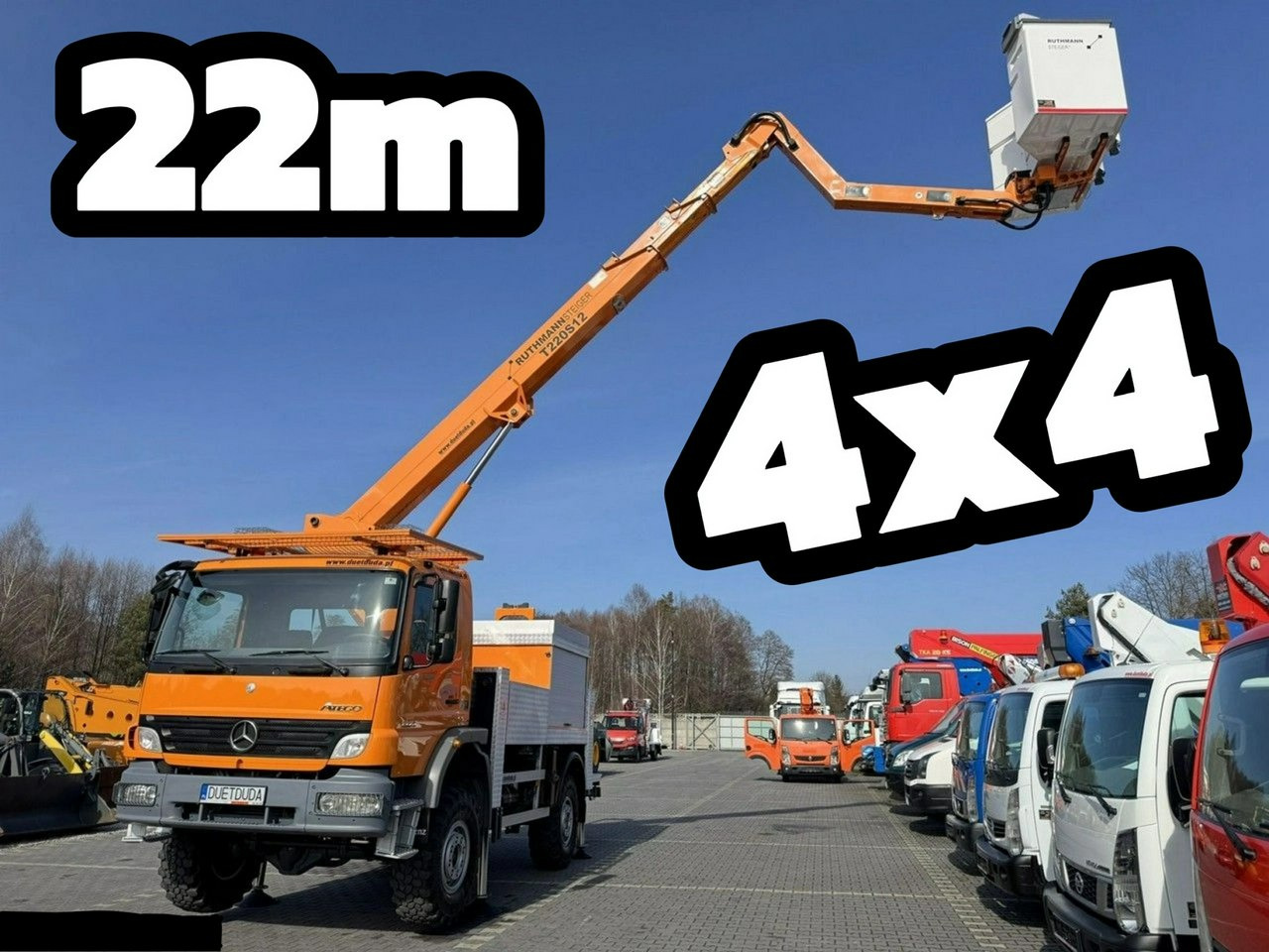 Mercedes Atego 1324 4x4 Zwyżka RUTHMANN STEIGER T220S12 Podnośnik Koszowy - Vazdušna platforma montirana na kamion: slika 1 Mercedes Atego 1324 4x4 Zwyżka RUTHMANN STEIGER T220S12 Podnośnik Koszowy - Vazdušna platforma montirana na kamion: slika 1