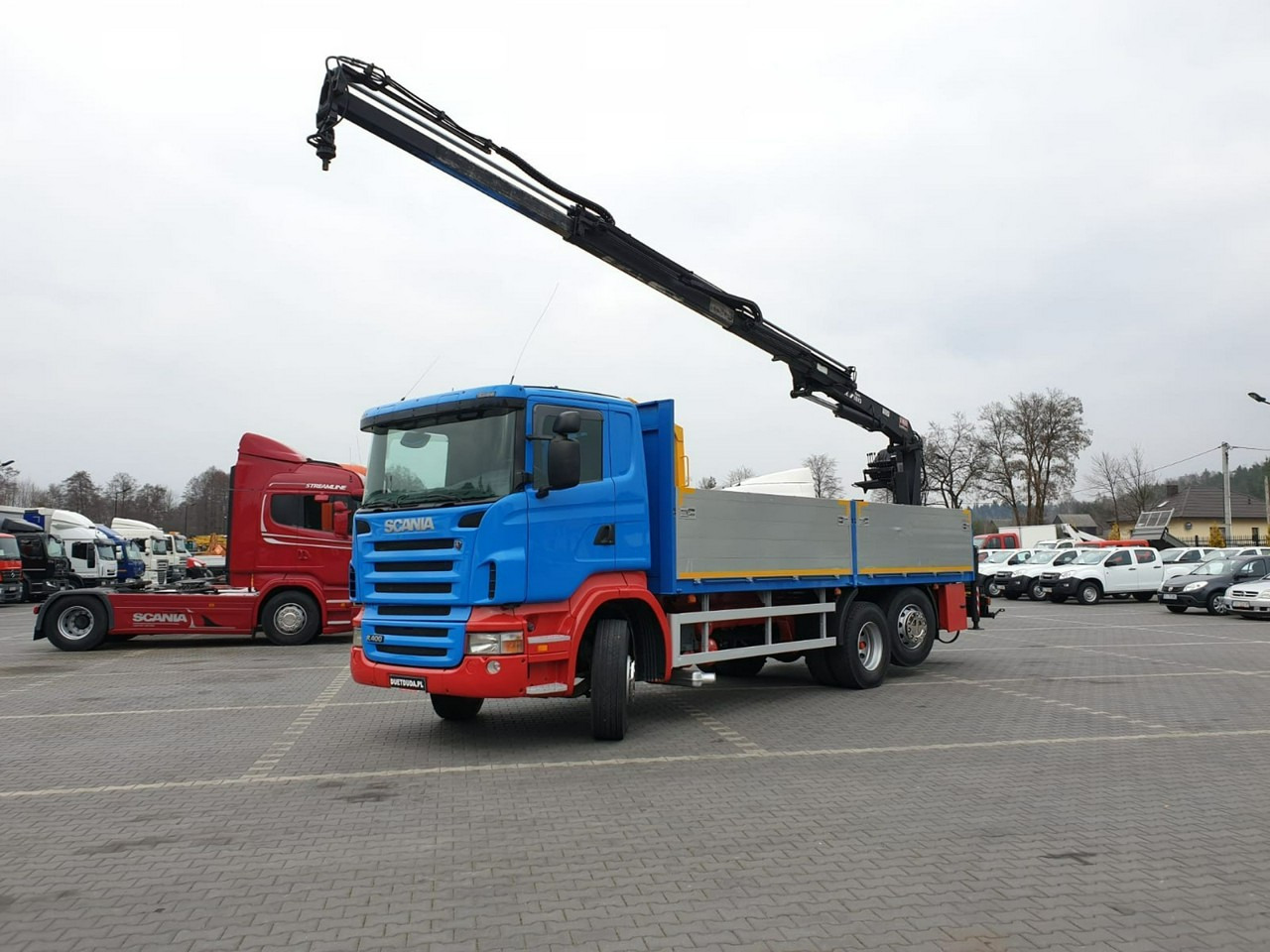 Scania R 400 LB 6x2 HDS Budowlanka Widły Oś Skrętna Super Stan - Kamion sa tovarnim sandukom, Kamion sa dizalicom: slika 3 Scania R 400 LB 6x2 HDS Budowlanka Widły Oś Skrętna Super Stan - Kamion sa tovarnim sandukom, Kamion sa dizalicom: slika 3