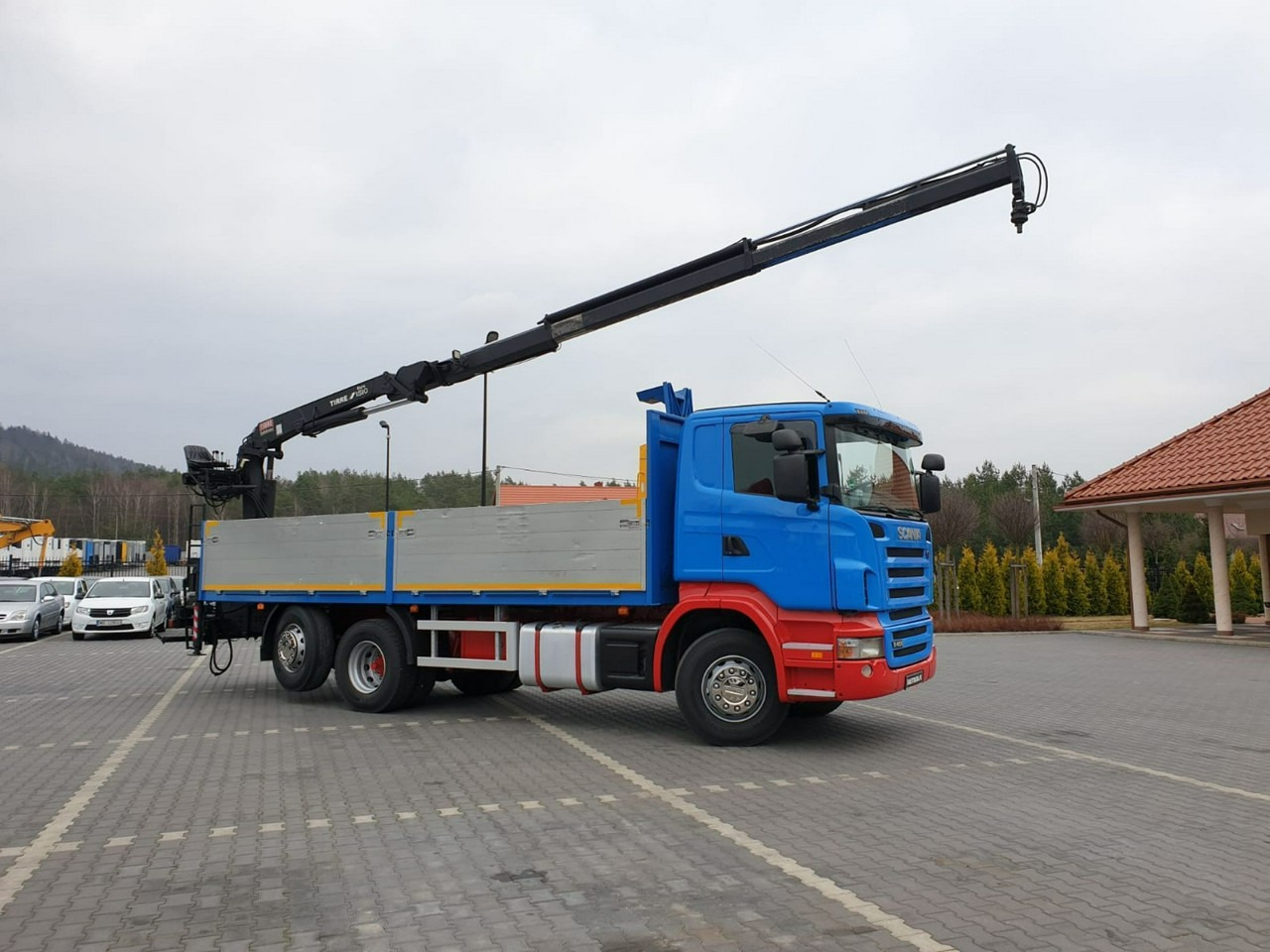 Scania R 400 LB 6x2 HDS Budowlanka Widły Oś Skrętna Super Stan - Kamion sa tovarnim sandukom, Kamion sa dizalicom: slika 4 Scania R 400 LB 6x2 HDS Budowlanka Widły Oś Skrętna Super Stan - Kamion sa tovarnim sandukom, Kamion sa dizalicom: slika 4