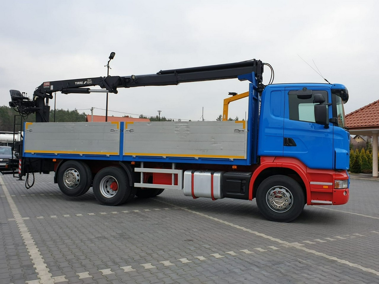 Scania R 400 LB 6x2 HDS Budowlanka Widły Oś Skrętna Super Stan - Kamion sa tovarnim sandukom, Kamion sa dizalicom: slika 5 Scania R 400 LB 6x2 HDS Budowlanka Widły Oś Skrętna Super Stan - Kamion sa tovarnim sandukom, Kamion sa dizalicom: slika 5