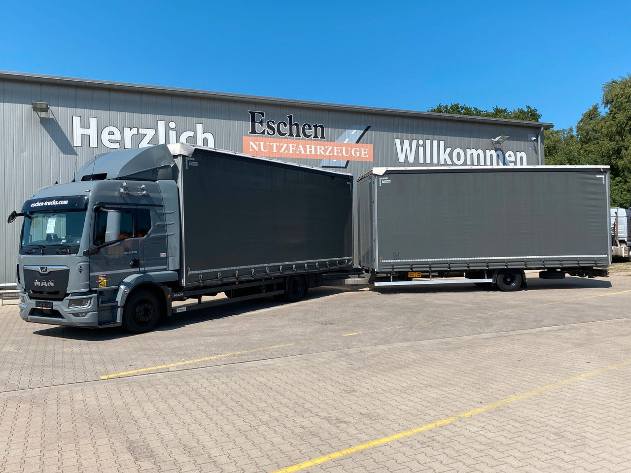 MAN TGM 15.250 + Redos Anhänger GESAMTZUG|Durchlader - Kamion sa ceradom: slika 1 MAN TGM 15.250 + Redos Anhänger GESAMTZUG|Durchlader - Kamion sa ceradom: slika 1