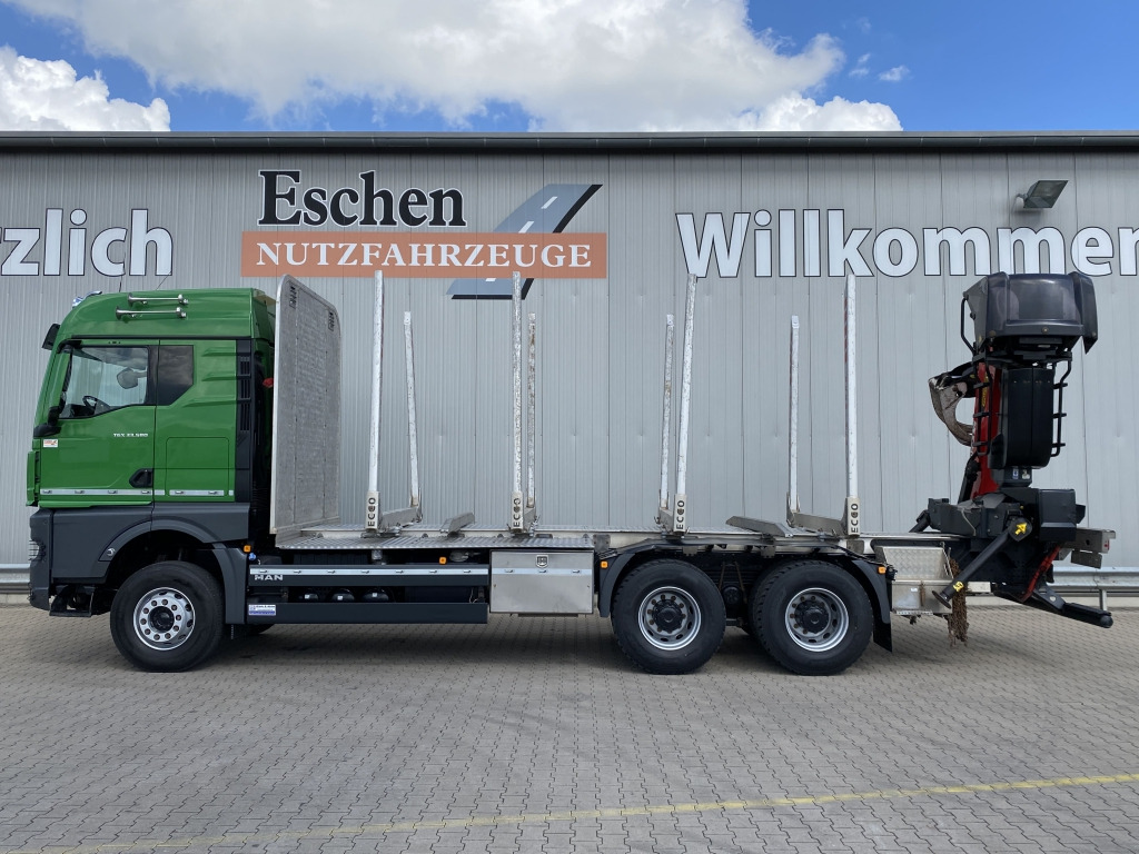 MAN TGX 33.580 6x4 BB Kurzholzaufbau / Kran - Šticar, Kamion sa dizalicom: slika 2 MAN TGX 33.580 6x4 BB Kurzholzaufbau / Kran - Šticar, Kamion sa dizalicom: slika 2