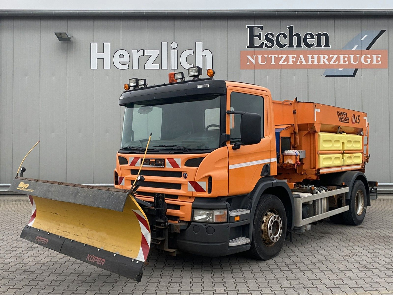 Scania P 230 | Winterdienst*Salzstreuer/Küpper-Weisser - Kamion sa tovarnim sandukom: slika 1 Scania P 230 | Winterdienst*Salzstreuer/Küpper-Weisser - Kamion sa tovarnim sandukom: slika 1