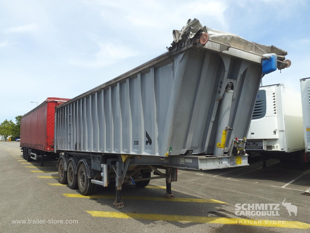 STAS Tipper Alu-square sided body - Poluprikolica istovarivača: slika 1 STAS Tipper Alu-square sided body - Poluprikolica istovarivača: slika 1