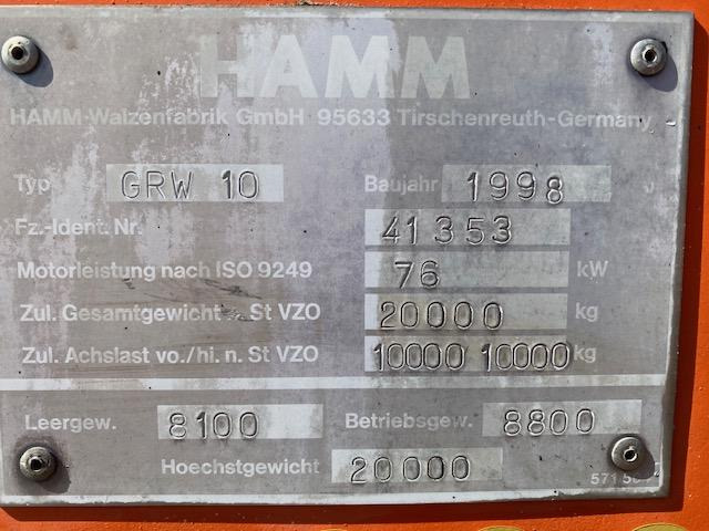 Hamm GRW 10 - Pneumatski valjak: slika 5 Hamm GRW 10 - Pneumatski valjak: slika 5