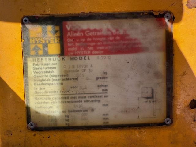 Hyster H 70 C - Teleskopski upravljač: slika 5 Hyster H 70 C - Teleskopski upravljač: slika 5