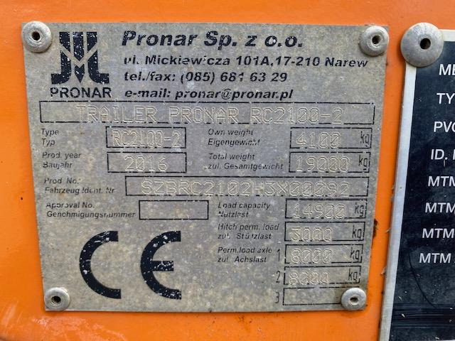 Pronar RC 2100-2 - Niska prikolica za prevoz: slika 5 Pronar RC 2100-2 - Niska prikolica za prevoz: slika 5
