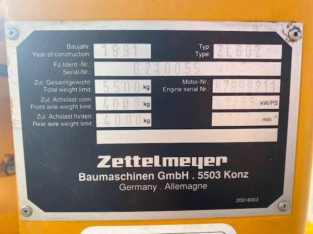 Zettelmeyer ZL 602 - Utovarivač točkaš: slika 5 Zettelmeyer ZL 602 - Utovarivač točkaš: slika 5
