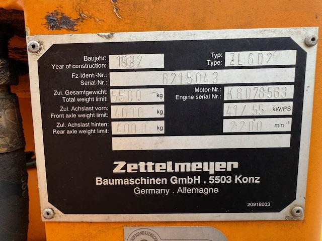 Zettelmeyer ZL 602 - Utovarivač točkaš: slika 5 Zettelmeyer ZL 602 - Utovarivač točkaš: slika 5