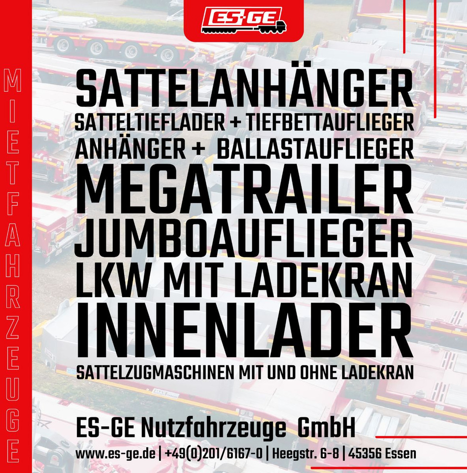 ES-GE 3-Achs Sattelanhänger - Bordwände + CV - Plato poluprikolica: slika 5 ES-GE 3-Achs Sattelanhänger - Bordwände + CV - Plato poluprikolica: slika 5