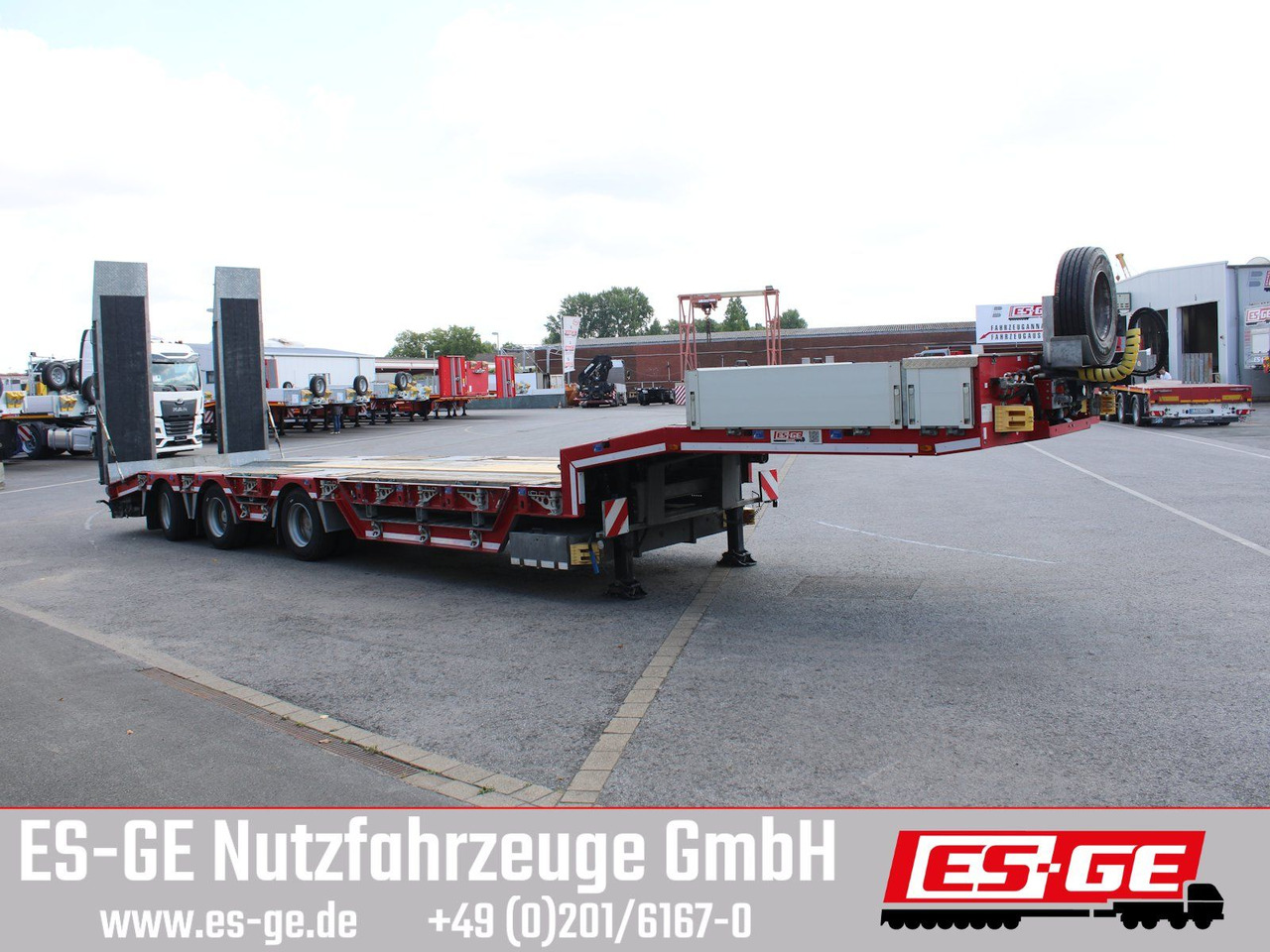 ES-GE 3-Achs-Satteltieflader, Radmulden - Niska poluprikolica za prevoz: slika 4 ES-GE 3-Achs-Satteltieflader, Radmulden - Niska poluprikolica za prevoz: slika 4