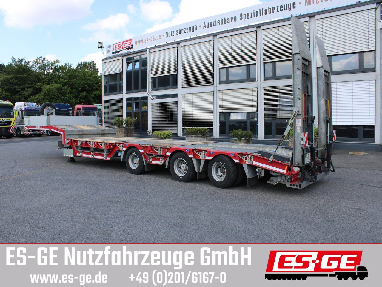 ES-GE 3-Achs-Satteltieflader, Radmulden - Niska poluprikolica za prevoz: slika 1 ES-GE 3-Achs-Satteltieflader, Radmulden - Niska poluprikolica za prevoz: slika 1