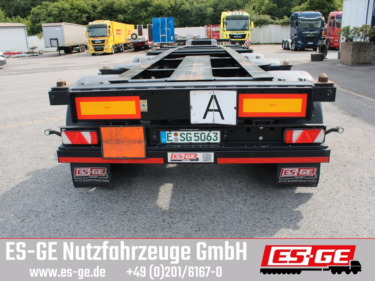Kögel Port 40 simplex, pneumatischer Heckausschub - Poluprikolica za prevoz kontejnera/ Poluprikolica sa promenjivim sandukom: slika 5 Kögel Port 40 simplex, pneumatischer Heckausschub - Poluprikolica za prevoz kontejnera/ Poluprikolica sa promenjivim sandukom: slika 5