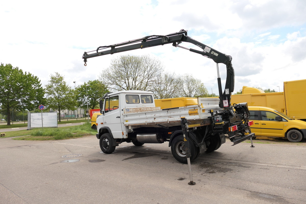 MERCEDES-BENZ Vario 816D mit Ladekran 3 Sitzer Standheizung HI - Dostavno vozilo istovarivač: slika 1 MERCEDES-BENZ Vario 816D mit Ladekran 3 Sitzer Standheizung HI - Dostavno vozilo istovarivač: slika 1